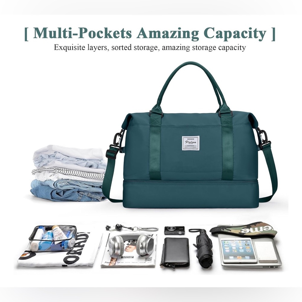 Floless  Duffel Bag in Teal